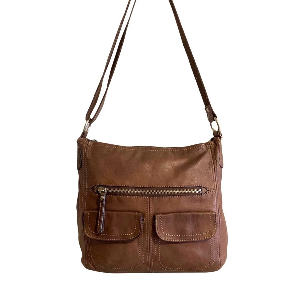 Fossil purple  Leather crossbody handbag